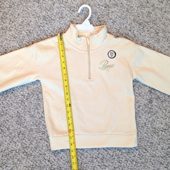 NWT Puma Girls (Small) Fleece Quarter-Zip Pullover Sweatshirt/Sweater/Top - Picture 7 of 15